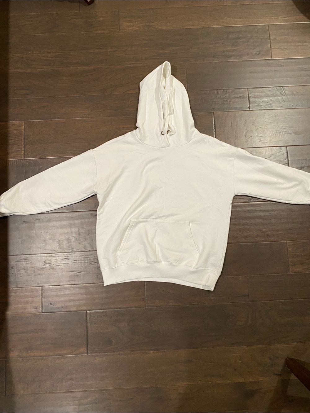 Buffalo David Bitton Men's White Crewneck Hooded Sweatshirt